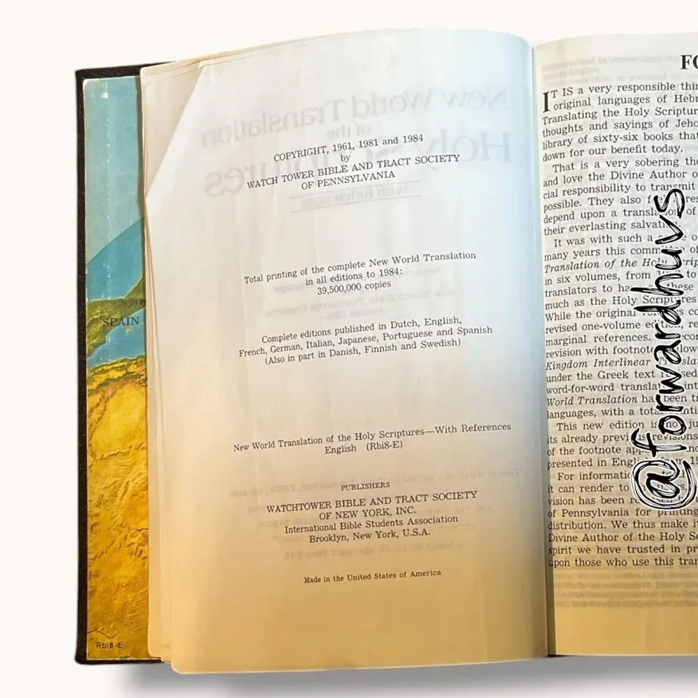 Watch Tower Bible pre owned